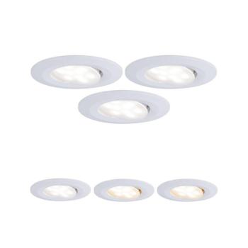 Paulmann Calla fehér, be-/kikapcsolható, irányítható CCT, átmérő 9 cm, 3 kép
