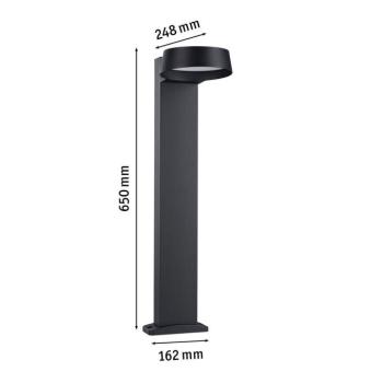 Paulmann Capea Grand, antracit 65 cm alumínium IP44 LED-es vetítőlámpa, kép