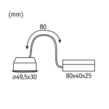 Paulmann Coin Nova Plus LED beép. 38° 6,3W 2 700K kép