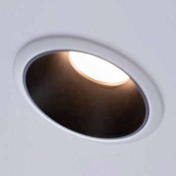 Paulmann Cole LED-spotlámpa, fekete-fehér, kör alakú, 3 dimmelhető kép