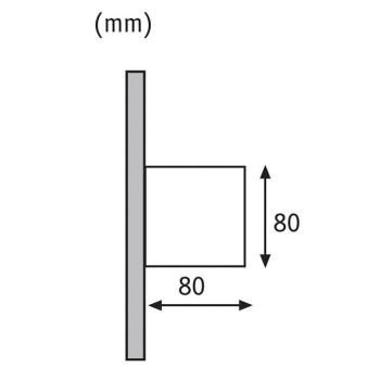 Paulmann Cybo LED kültéri fali lámpa, 2700 K, 8 x 8 cm, fehér kép
