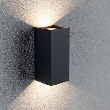 Paulmann LED kültéri falilámpa Flame, 22 cm, antracit, fel/le kép