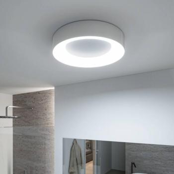 Paulmann HomeSpa Casca LED mennyezeti lámpa Ø40cm, fehér/alumínium, IP44 kép