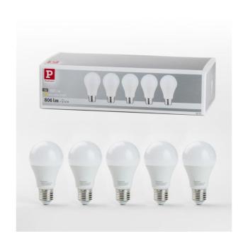 KÉSZLET 5x LED Izzó A60 E27/9W/230V 2700K - Paulmann 28780 28780 kép