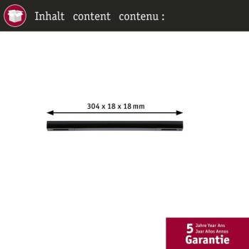 Paulmann Középső tápfeszültség-ellátás URail Zigbee, matt fekete, hosszú kép