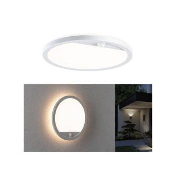 Paulmann LED kültéri falilámpa Lamina, fehér, érzékelő, IP44 kép