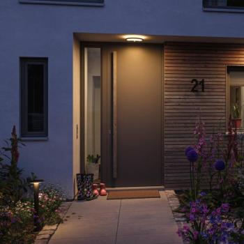 Paulmann Lamina érzékelős fali lámpa, CCT, kerek, fekete kép