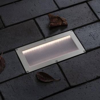 Paulmann LED-es, napelemes, padlóba süllyeszthető Sorea lámpa, vas, hossza 20 kép