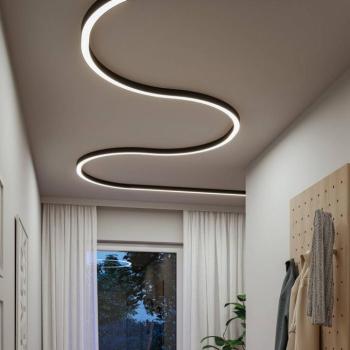 Paulmann LED-es világítócsík Linion, fekete, 90°-os ív, 3000 K kép