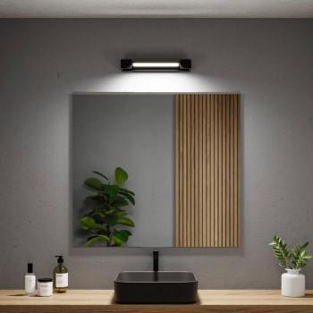 Paulmann LED fali világítás Lucille, fekete, 40 cm IP44 dimmelhető kép