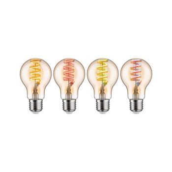 Paulmann LED izzó ZigBee E27 6,3W RGBW dim arany kép