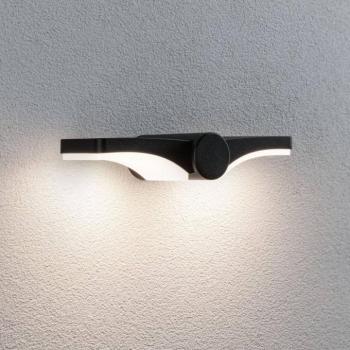 Paulmann LED kültéri fali lámpa Pekana, antracit 30 cm alumínium IP44 kép