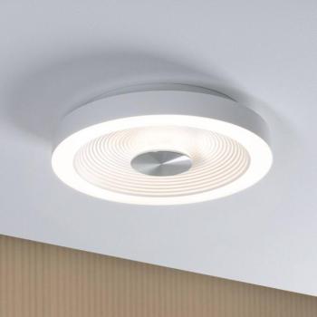 Paulmann LED mennyezeti lámpa Volea, fehér/ezüst Ø 32 cm IP44 dimmelhető kép