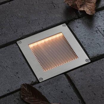 Paulmann LED-napelemes padlóba süllyeszthető lámpa, Sorea, vas, hossza 10 cm, kép