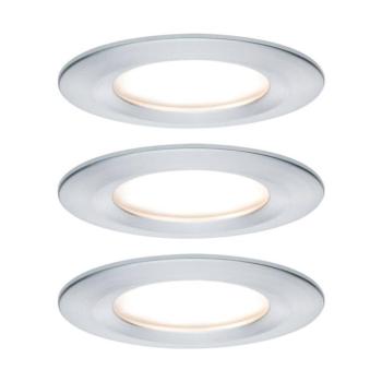Paulmann Nova Coin LED süllyesztett spotlámpa, 3 darabos, alumínium, kerek, 3 kép