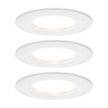 Paulmann Nova Coin LED süllyesztett spotlámpa, 3 darabos, fehér, kerek, 3 kép
