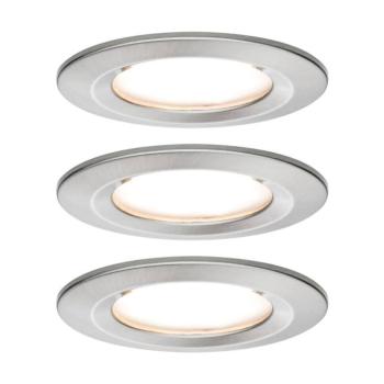 Paulmann Nova Coin 3 darabos LED süllyesztett spotlámpa, vas, kerek, 3 fokozatú kép