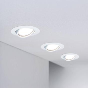 Paulmann LED süllyesztett spotlámpa Base Coin fehér, be-/kikapcsoló, 3 db, 3000 kép