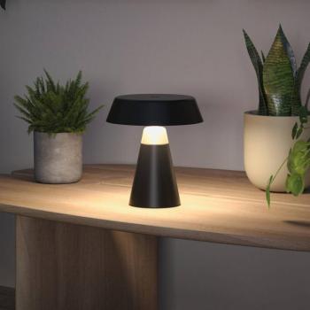 Paulmann Lirox LED tölthető asztali lámpa, fekete/bézs, 20 cm, IP44 kép