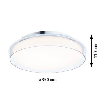 Paulmann Luena LED mennyezeti lámpa, IP44, króm, Ø 35 cm kép