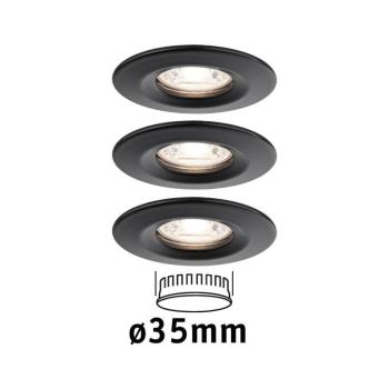 Paulmann Nova Mini sülly. 3db merev fekete kép