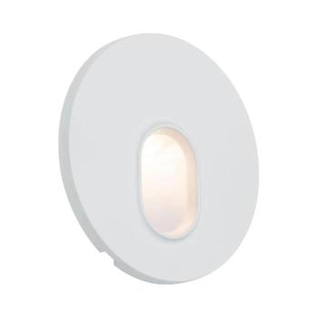 Paulmann LED beépíthető fali lámpa Wall, fehér, kerek, műanyag kép