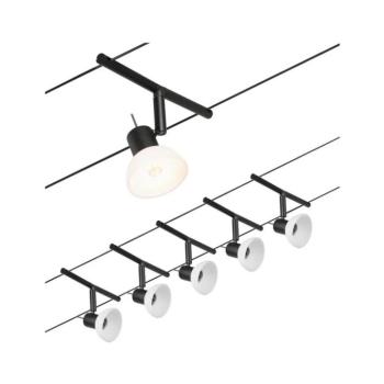 Paulmann 94450 - SHEELA komplett 5x GU5,3/10W kábeles világítási rendszer 230V fekete 94450 kép