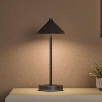 Paulmann Pellini LED tölthető asztali világítás, fekete, lefelé irányuló fény, kép