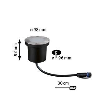 Paulmann Plug & Shine LED süllyesztett lámpa, 4,5 W, 1 db, Ø 10 cm, IP67 kép