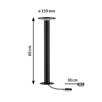 Paulmann Plug & Shine Plate LED ösvény lámpa, 60 cm, IP44, 2 200 K kép
