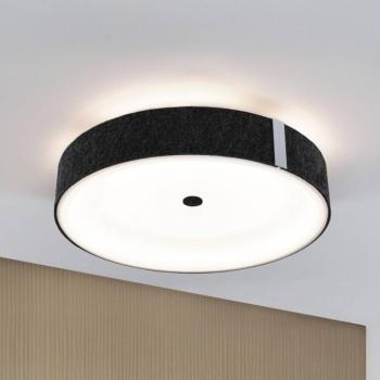 Paulmann Smart LED mennyezeti lámpa Malika antracit Ø 40 cm filc kép