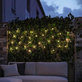 Paulmann Soala LED-es napelemes fényfüzér, IP44, fekete, 30 db kép
