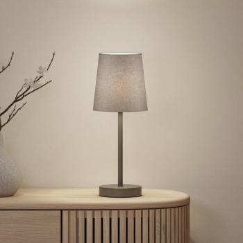 Paulmann Stellan II asztali világítás, szürke, magasság 40 cm, textil kép