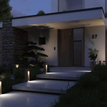 Paulmann Trabia LED lábazati lámpa fa, magasság 40 cm kép