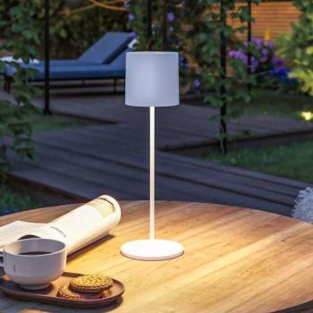 Paulmann LED tölthető asztali világítás Tuni, fehér, műanyag, IP44 kép
