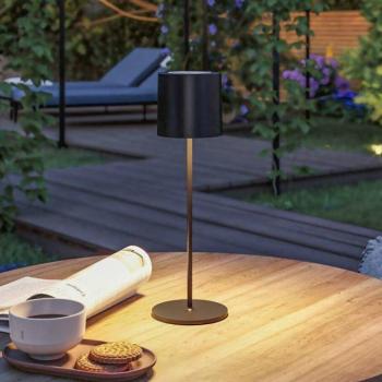 Paulmann LED tölthető asztali világítás Tuni, fekete, műanyag, IP44 kép