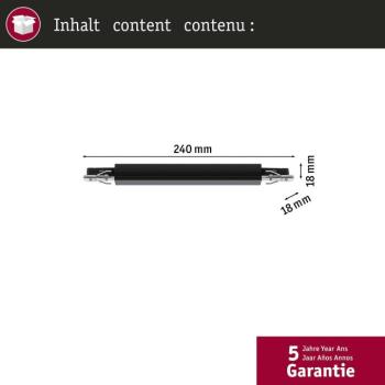 Paulmann URail sínadapter Zigbee fényerőszabályozó/kapcsoló fekete kép