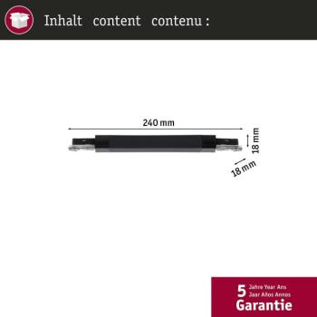 Paulmann URail sínadapter Zigbee fényerőszabályozó/kapcsoló króm matt kép