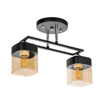 Pendant csillár 2xE27 / 60W / 230V M225B/2 CR+BK+BR