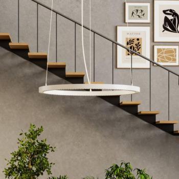 PERFORA PRO L LED lógó lámpa, Ø 91 cm, fehér, DALI, felfelé/lefelé irányuló kép