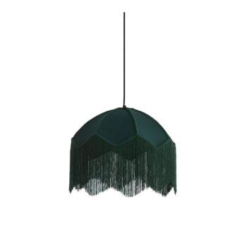 Petróleum színű függőlámpa textil búrával ø 40 cm Malacia – Light & Living kép