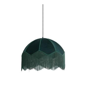 Petróleum színű függőlámpa textil búrával ø 50 cm Malacia – Light & Living kép