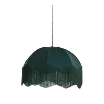 Petróleum színű függőlámpa textil búrával ø 60 cm Malacia – Light & Living kép