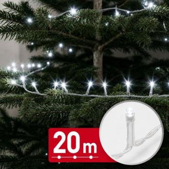 Phenom fényfüzér - 20 m - hideg fehér - 400 LED - 220-240V - 6W - átlátszó kábel kép