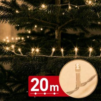 Phenom fényfüzér - 20 m - meleg fehér - 400 LED - 220-240V - 6W - átlátszó kábel kép
