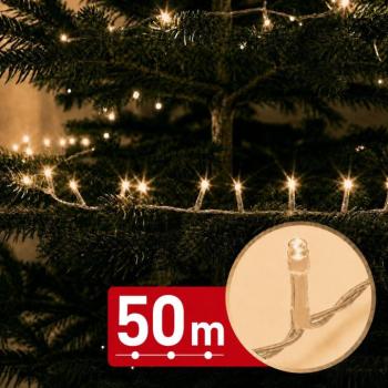 Phenom fényfüzér - 50 m - meleg fehér - 1000 LED - 220-240V - 9W - átlátszó kábel kép
