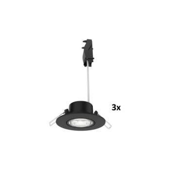 Philips - 3x fényerőszabályozható beépíthető mennyezeti lámpatest CILANTRO LED/5W/230V 2700K fekete 872110303805000 kép