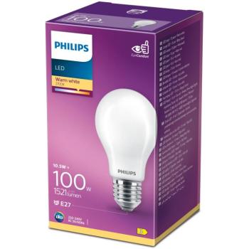Philips Classic A60, E27, 100 W, meleg fehér kép