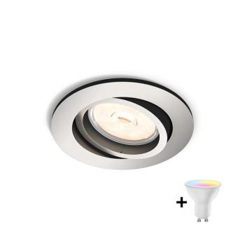Philips - DONEGAL beépíthető LED RGBW dimmelhető lámpatest 1xGU10/4,8W/230V + távirányító P1929+AI2362