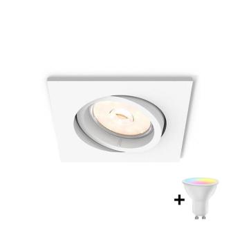 Philips - DONEGAL LED RGBW dimmelhető beépíthető mennyezeti lámpa 1xGU10/4,8W/230V + távirányító P1940+AI2363 kép